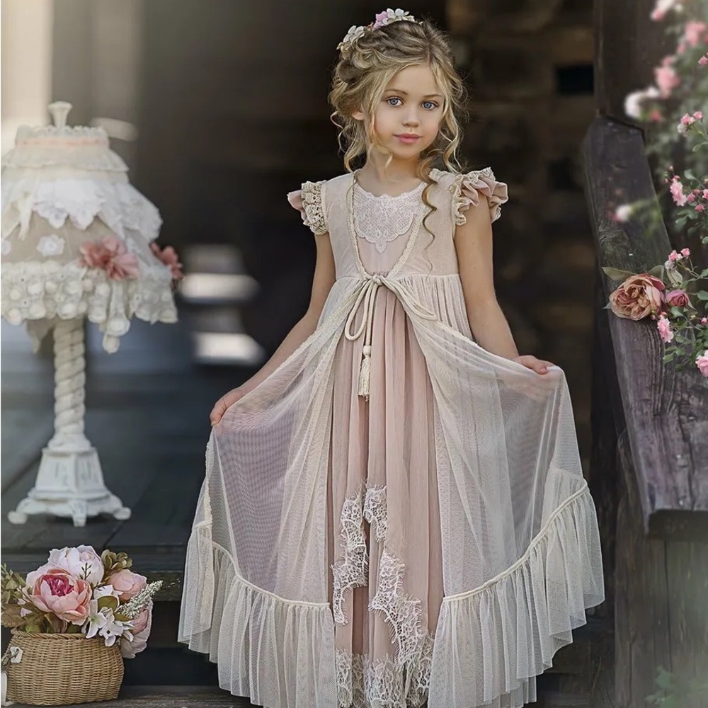 Dollcake “Rosemary Frock” and “Suzanna Apron” size 4